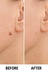 Skin tags removal Isle of Dogs before and after